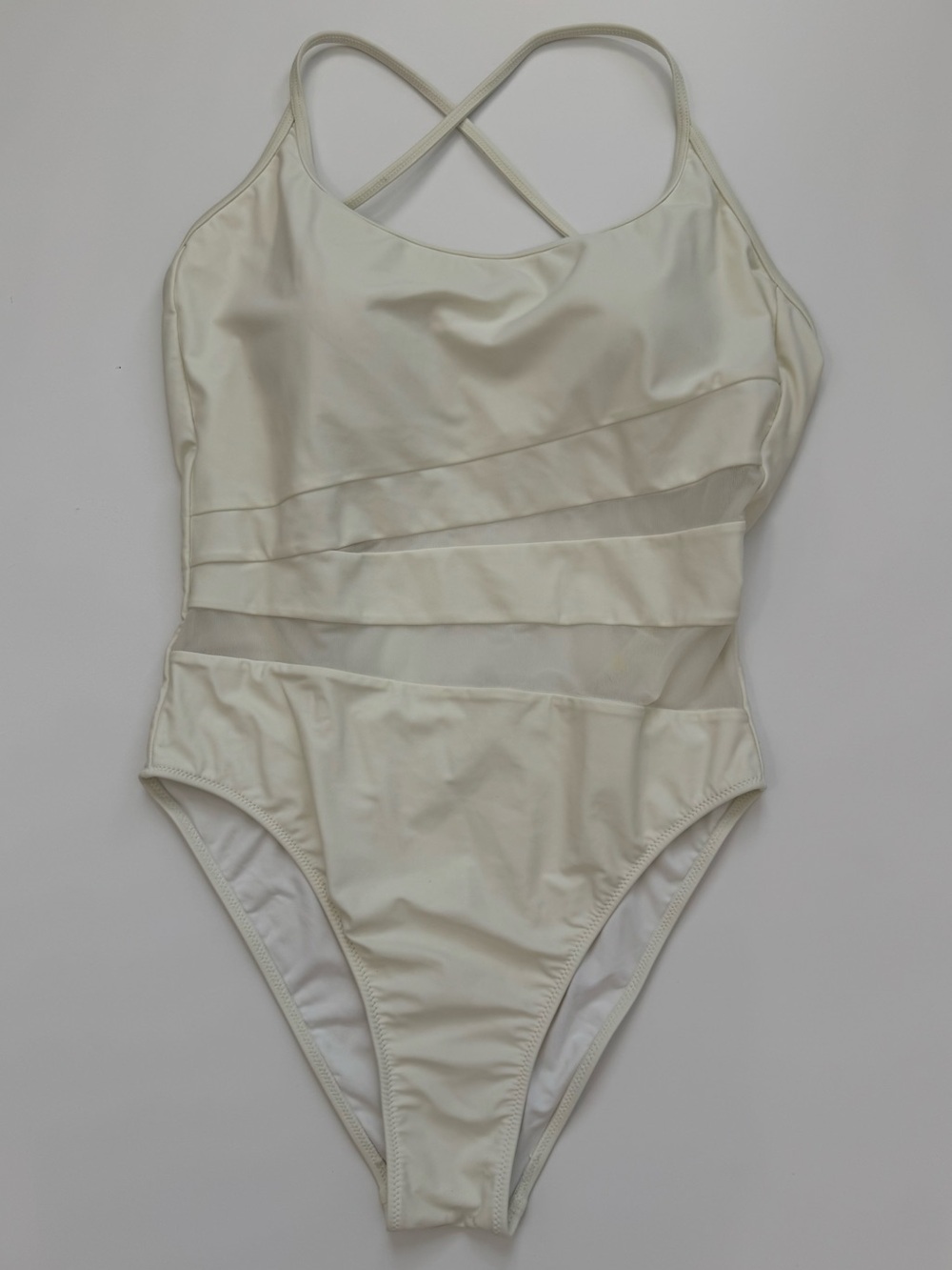 summersalt Causeway One-Piece Swimsuit Cream Avorio